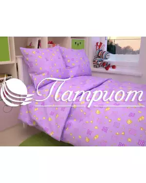 КПБ детский Жирафики, фиолетовый, бязь 125 г/м² 366-5